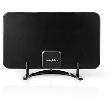 Nedis HDTV Innenantenne Aktiv 0-25 km, 26 dB, FM/VHF/UHF, Schwarz