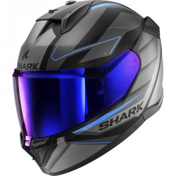 Shark D-Skwal 3 Sizler Casque Noir Gris Bleu XS