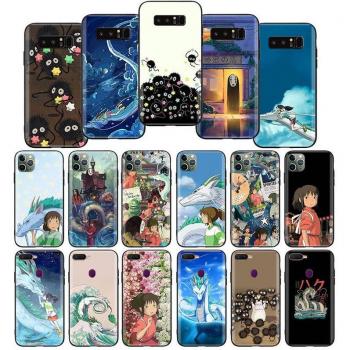Funda “Chihiro” Black Soft para iPhone 11–15, 6–8, X, XS, Pro Max, XR, Samsung S21–S24 FE, Ultra y S8 Plus