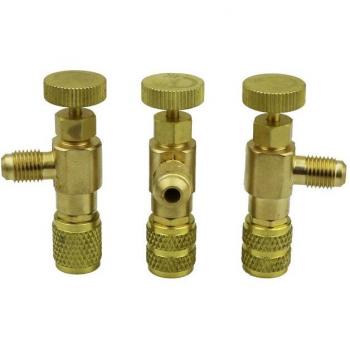 Refrigeration Tool Safety Valve Adapter R410 R22 1/4 5/16 Male/Female