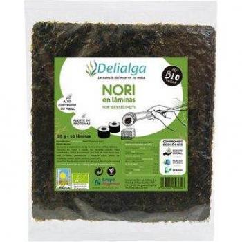 Alga Nori para Sushi Bio 10 Folhas
