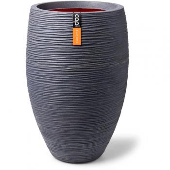 Vaso Nature Rib Deluxe 45x72 cm Grigio Scuro