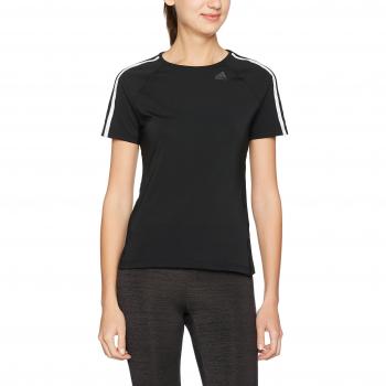 Adidas D2m Tee 3s, T-Shirt de Sport Femme, Noir, Taille M