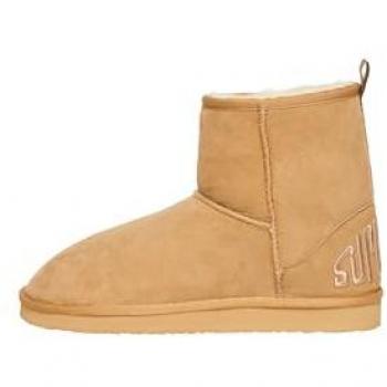UK 7/8 Superdry Suede Sherpa Snow Boots – Women’s Light‑Tan Edition
