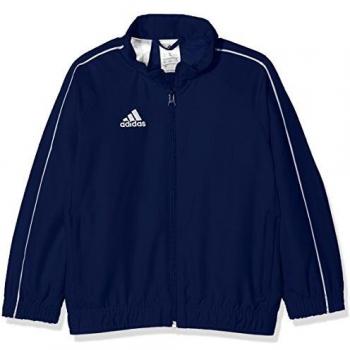 Adidas Kinder Core 18 Sportjacke, Dunkelblau/Weiß