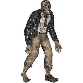 360 DEGREES Schlurfender Zombie Dekofigur, Größe: 182 cm, Farbe: Bunt