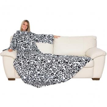 Deluxe Iris Kanguru 1129 Coperta con Maniche Bianco e Nero