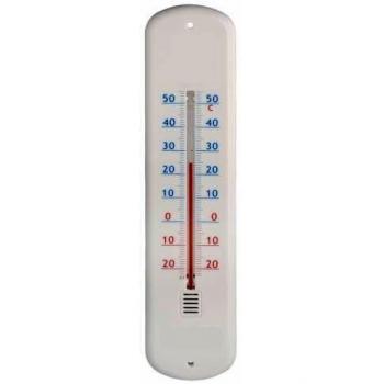 Thermomètre 25,5 cm en plastique blanc