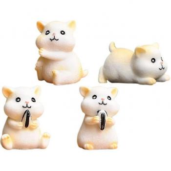 Ensemble de Figurines de Hamster pour Gâteau