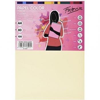 Papel de color A4 100 hojas surtido 10 colores suaves