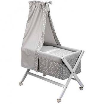 Cambrass Babybett Kollektion Star, X-Form, grau