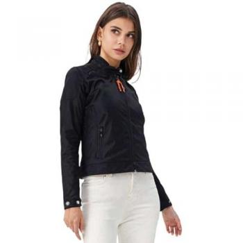 Blouson de moto Helstons Jody pour femmes en noir
