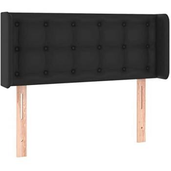 Testiera a LED Nera 83x16x78/88 cm in Similpelle cod mxl 46801