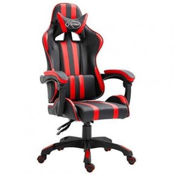 VidaXL Red Gaming Recliner, Artificial Leather