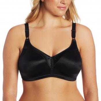Double Support Wirefree Bra by Bali in Black, 36D