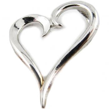 Trésor Lily : Pendentif « Love Câlin », argenté 16×26 mm (B9571)
