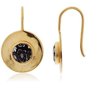 Pendientes de Diseño Circle en Plata y Murano