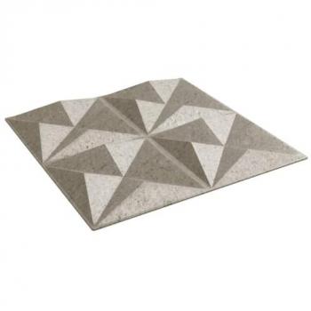 50x50 cm Wall Panels in Beton with Origami design, 48 pieces, XPS insulation, 12 m², vidaXL