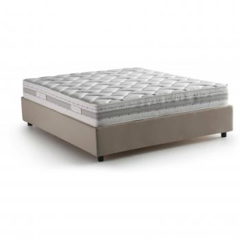 Cama Doble con Colchón Incluido Taupe