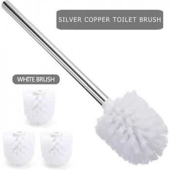 Brosse de toilette en acier inoxydable brossé