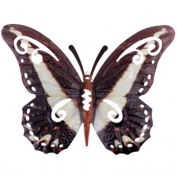 Mariposa Metálica Brillante para Decoración de Pared