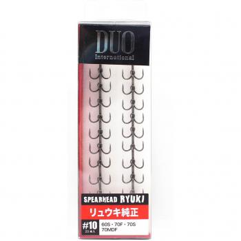 Hameçons Duo Ryuki Tréble Noir 10 pièces