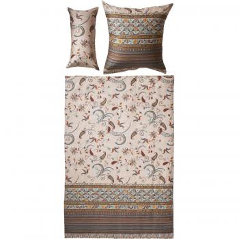 Bassetti Lilith Feinsatin Bettwäsche Natur-beige-braun 200x200 cm