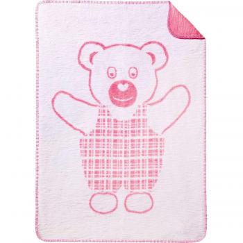 Babyplüschtuch Rosa Kettendetail 75x100