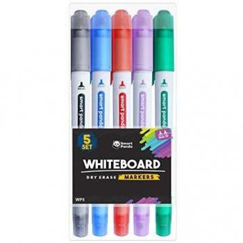 Marqueurs SmartPanda pour tableaux blancs – Médium et fine – 5 couleurs