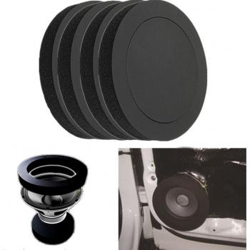 Black Rubber Foam Noise Insulation Rings 19.5cm x 14.5cm x 2.5cm