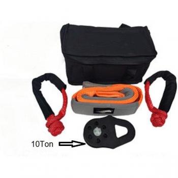 12TX3M 75MM Heavy Duty Trailer Pulley Block with Tree Holding Strap