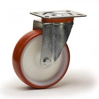 Roulette à Roulement Polyuréthane Rouge 150 mm – 300 Kg