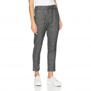 Pantalones ONLY Onlpoptrash Wvn Check, Color Negro, Talla Medium