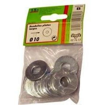 Rondelle plate large 14 mm acier zingué