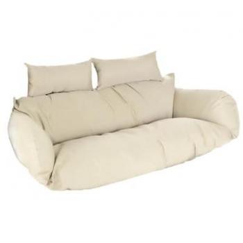Fauteuil Suspendu en Rotin avec Coussin Crème