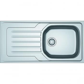 Evier inox Ondaline 1 cuve avec égouttoir 100x50
