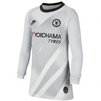 Nike CFC Y Nk BRT Stad JSY LS Gk Cl Kids Shirt – Unisex XS – Reinplatin / Schwarz