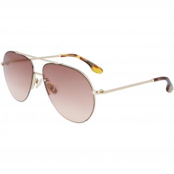 Gold One‑Size Victoria Beckham VB213S-725 Women’s Eyewear
