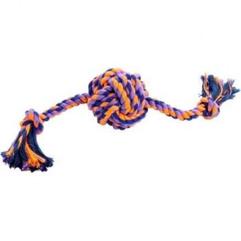 Hunter Hundespielzeug Jena Ball mit Tau, Ø 7 cm, Gesamtlänge 38 cm