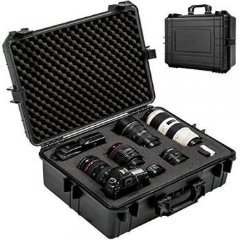 TecTake Protective Camera Case with Hard Shell and Foam Inserts