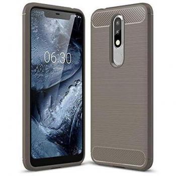Lapinette Gel Skin Case – Nokia 5.1 Plus, Blue/Grey