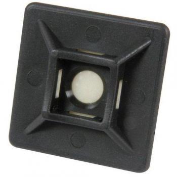 Bulk Hardware Self Adhesive Cable Tie Mounts, 19mm Square