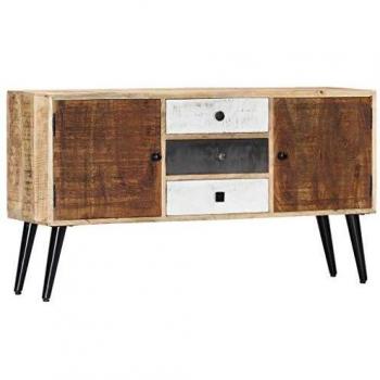 Buffet en bois de manguier massif 118 x 30 x 62 cm