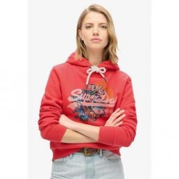 Superdry Felpa a cappuccio Tokyo, design Soda Pop Rosso L
