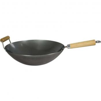 Wok Pro 34 cm de Acero al Carbón