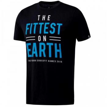 Reebok CrossFit T-Shirt „Fittest On Earth“ – Herren, Schwarz, Small