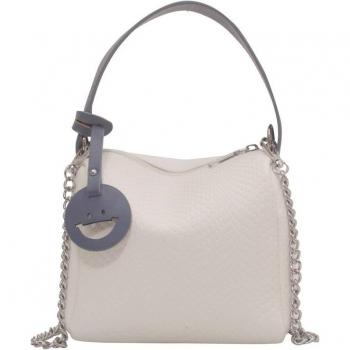 Ladies' Casual Tote Bag with Snakeskin Design