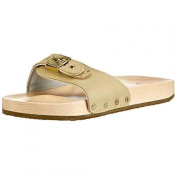 Scholl PESCURA Flat, Sabots Adulte Mixte, Beige, 40 EU