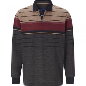 Babista Herren Poloshirt FILOSSI dunkelblau gestreift