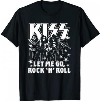 Maglietta in cotone unisex adulto Let Me Go di Kiss